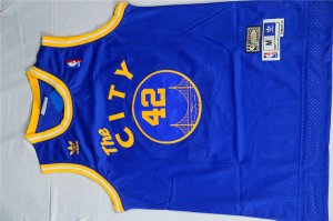 Maillot De Basket Golden State Warriors Nate Thurmond 42 City Bue